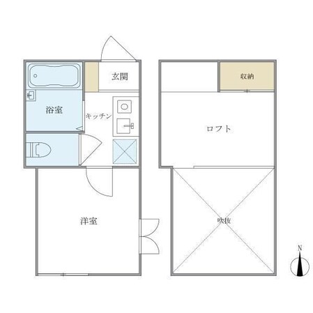 八景舎高円寺南Aの物件間取画像